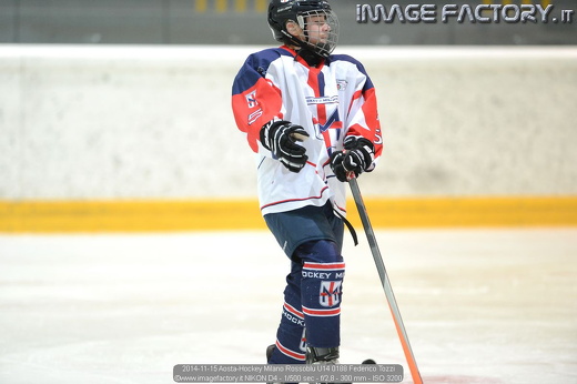 2014-11-15 Aosta-Hockey Milano Rossoblu U14 0188 Federico Tozzi